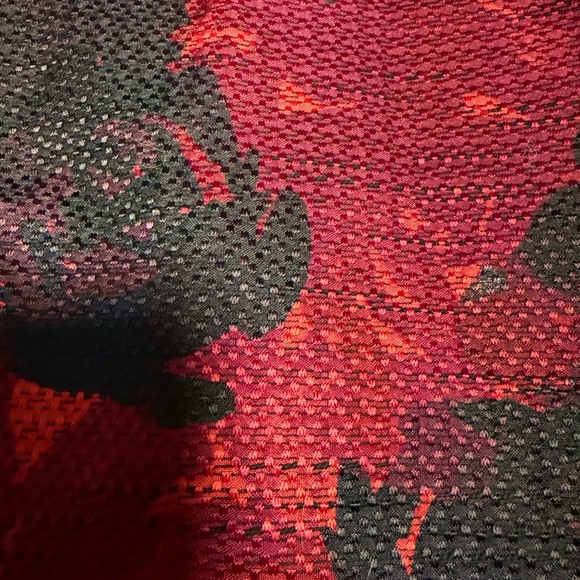 Ann Taylor Red and Black Rose Floral Pencil Skirt - Picture 7 of 7